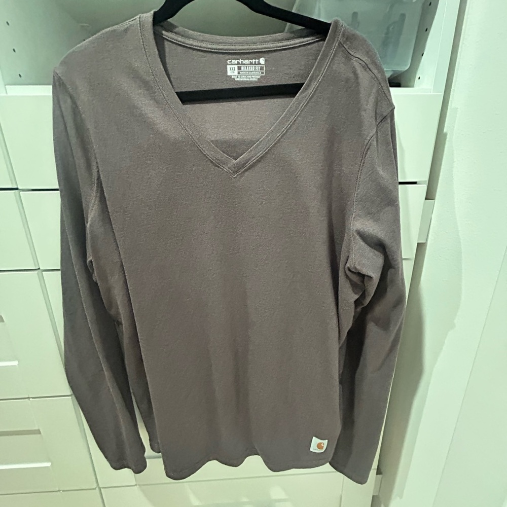Carhartt Purple V-Neck Pullover